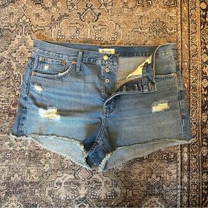 NWOT Madewell Relaxed Denim Shorts